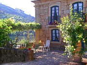 Casa de Rebolfe - terrace overlooking the river - accommodation in Portugal - Douro region