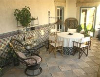 Veranda at Casa dos Vargos near Tomar Portugal