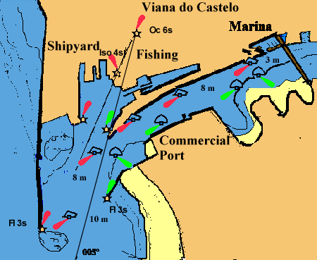 Viana do Castelo marina map