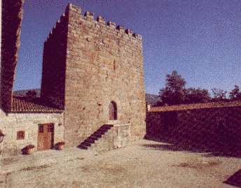 The fortified tower at refoios in Northern Portugal