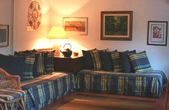 Sitting area in Casa de Esteir, Caminha, Minho, Portugal